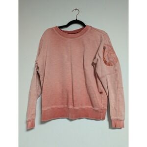 G-Star Raw Boyfriend Fit Utility Sweatshirt Coral Pink Flight Sleeve Pocket‎ S